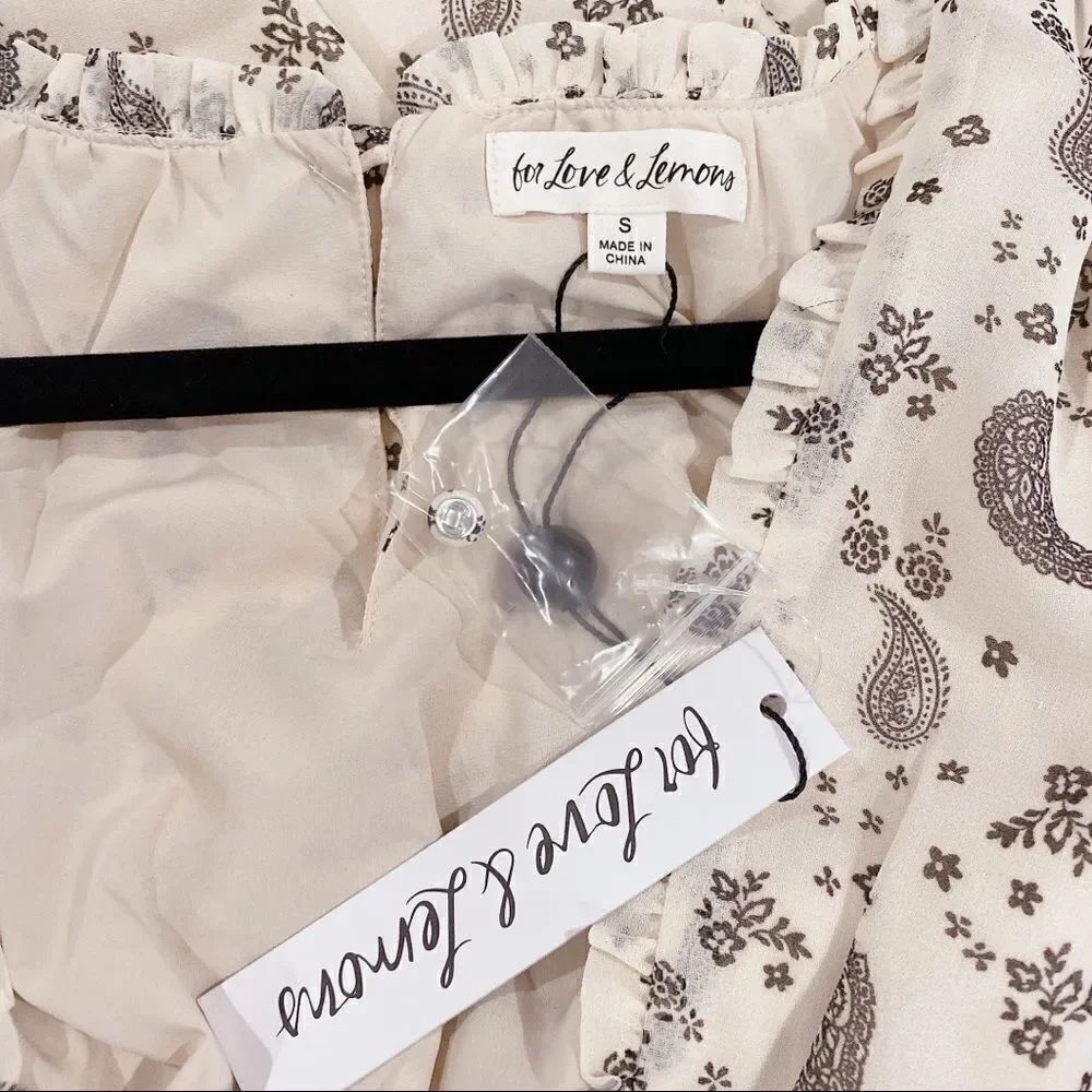 FOR LOVE & LEMONS PAISLEY MIDI DRESS - Picture 11 of 12